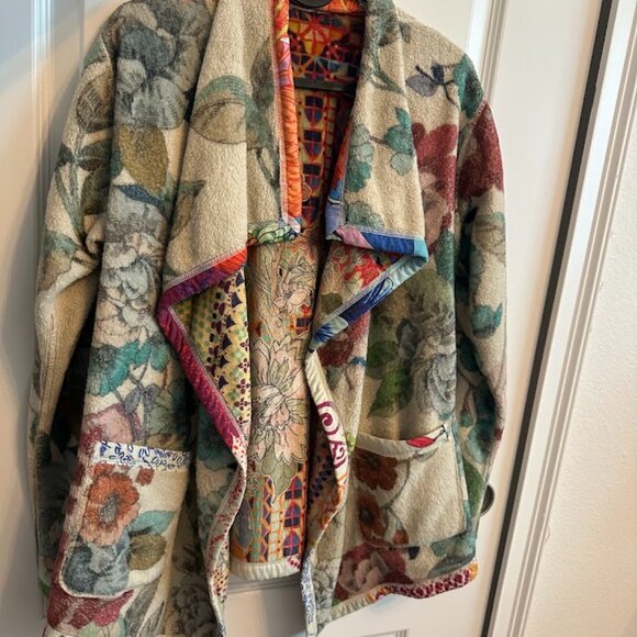 JOAN WRAP SHERPA JACKET‑ MOSAIC - Picture 2 of 5